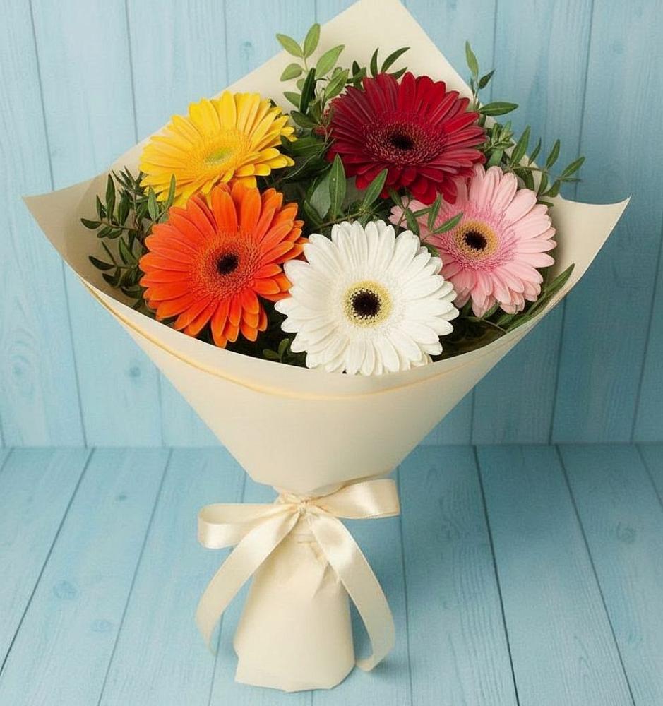 Букет цветов из: Герберы в Кущевской