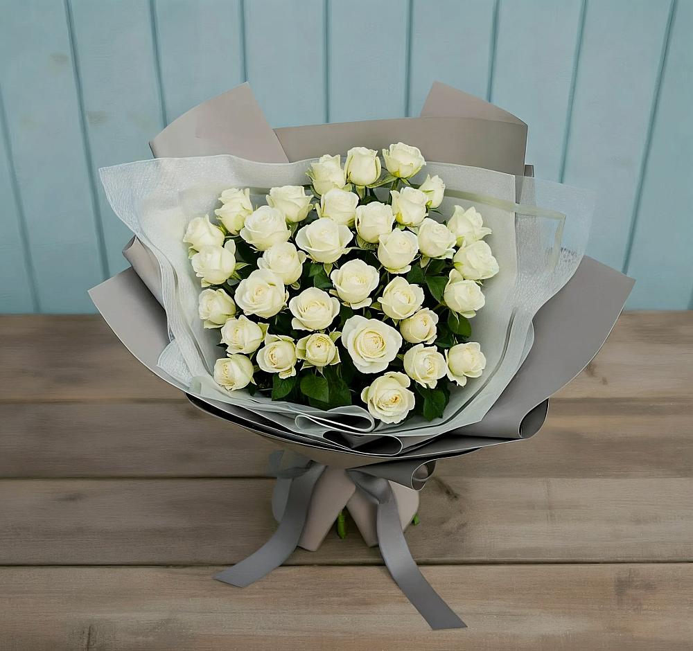 Букет Белоснежная нежность в Кущевской