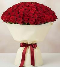 Букет 101 Красная роза Милано в Кущевской