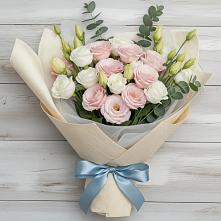 Букет цветов из:  Лизиантусы в Кущевской