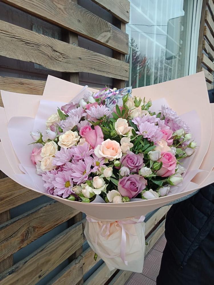 Букет цветов из: Розы и Хризантемы в Кущевской