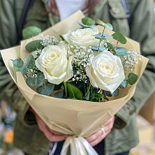 Букет Нежные грёзы в Кущевской Букет цветов из: Розы в Кущевской
