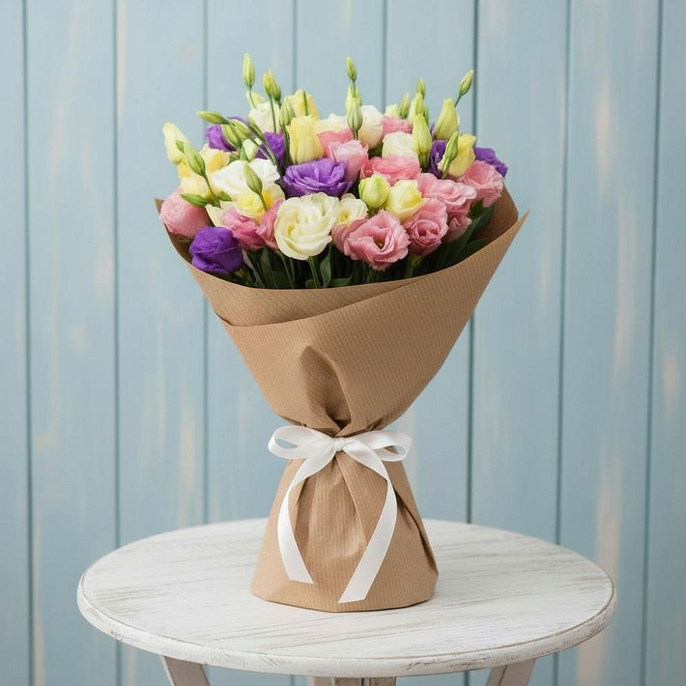 Букет цветов из: Лизиантусы в Кущевской