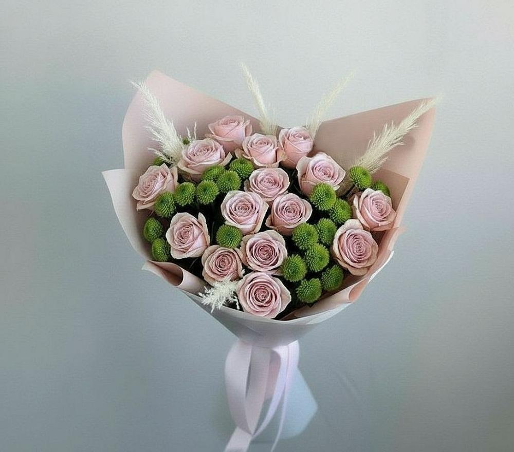 Букет цветов из: Розы и Хризантемы в Кущевской