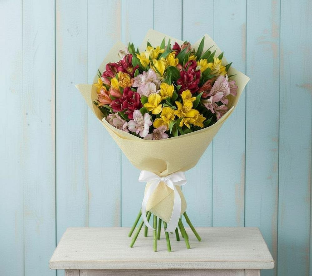 Букет цветов из: Альстромерии в Кущевской