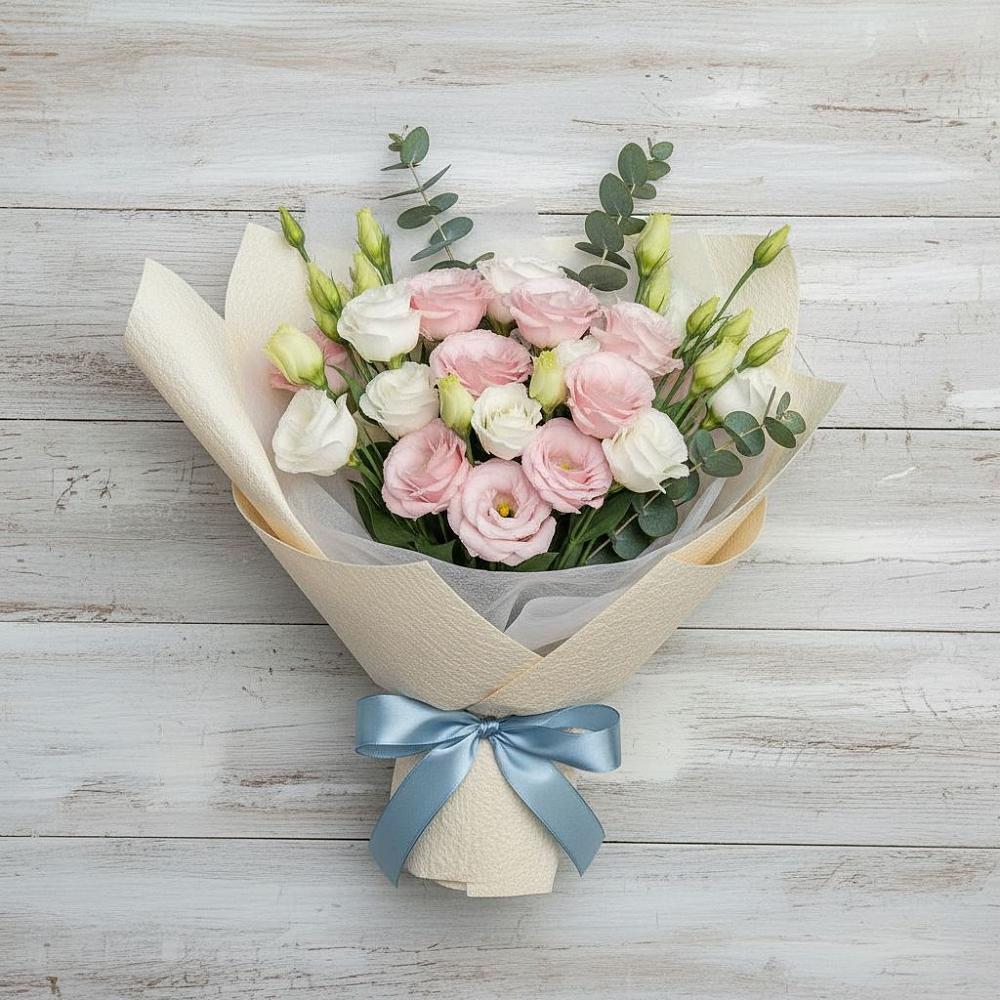 Букет цветов из: Лизиантусы в Кущевской